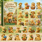 Golden Retriever Garden advent calendar