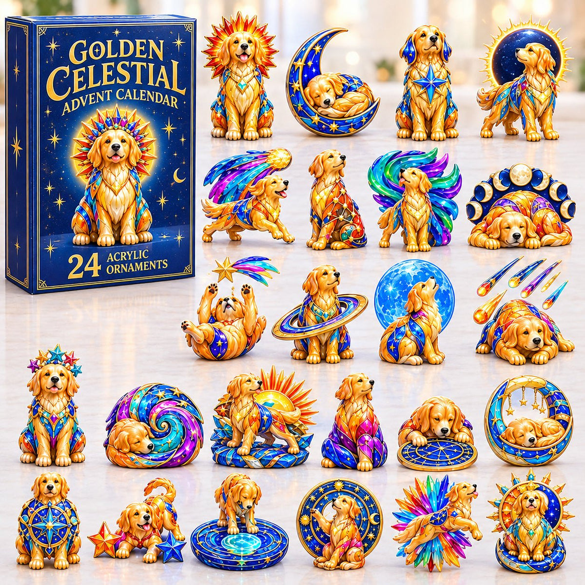Golden Retriever Zodiac advent calendar