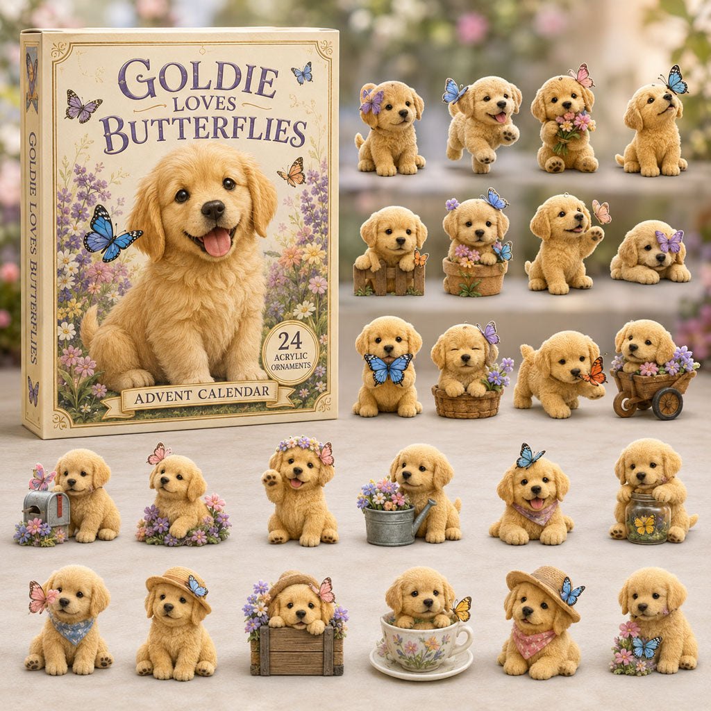 Goldie and Butterflies advent calendar