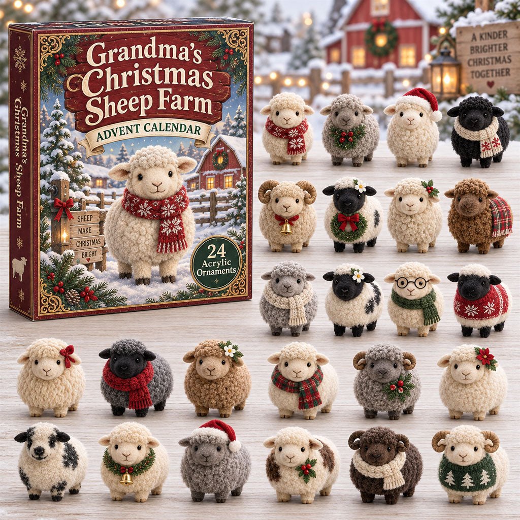 Grandmas Christmas Sheep Farm advent calendar