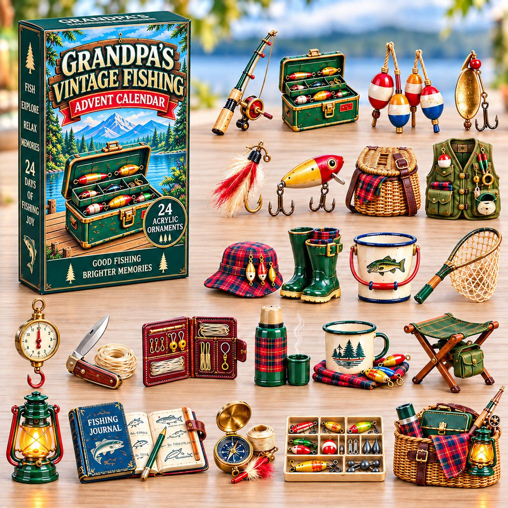 Grandpa Vintage Fishing Collection advent calendar