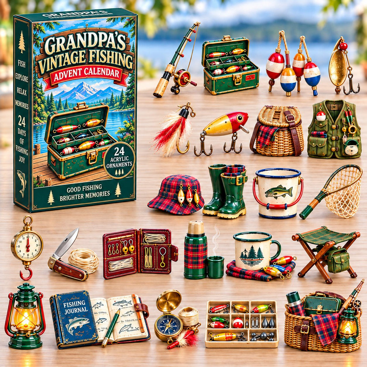 Grandpa Vintage Fishing Collection advent calendar
