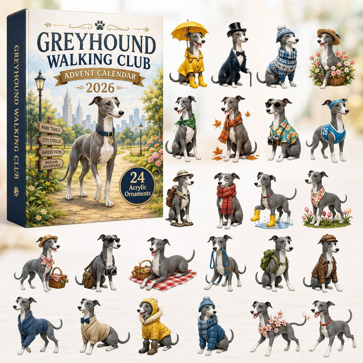 Greyhound Walking Club advent calendar