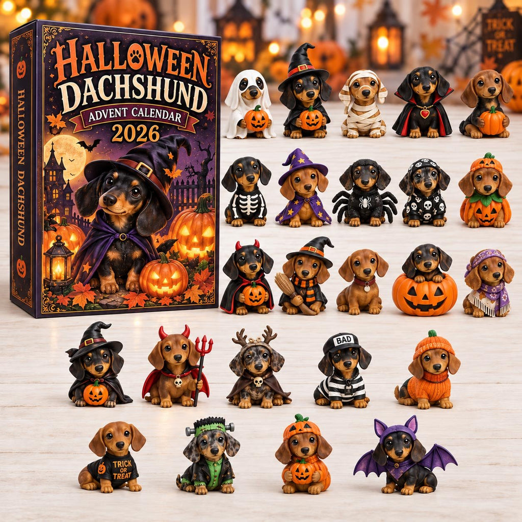 Halloween Dachshund advent calendar
