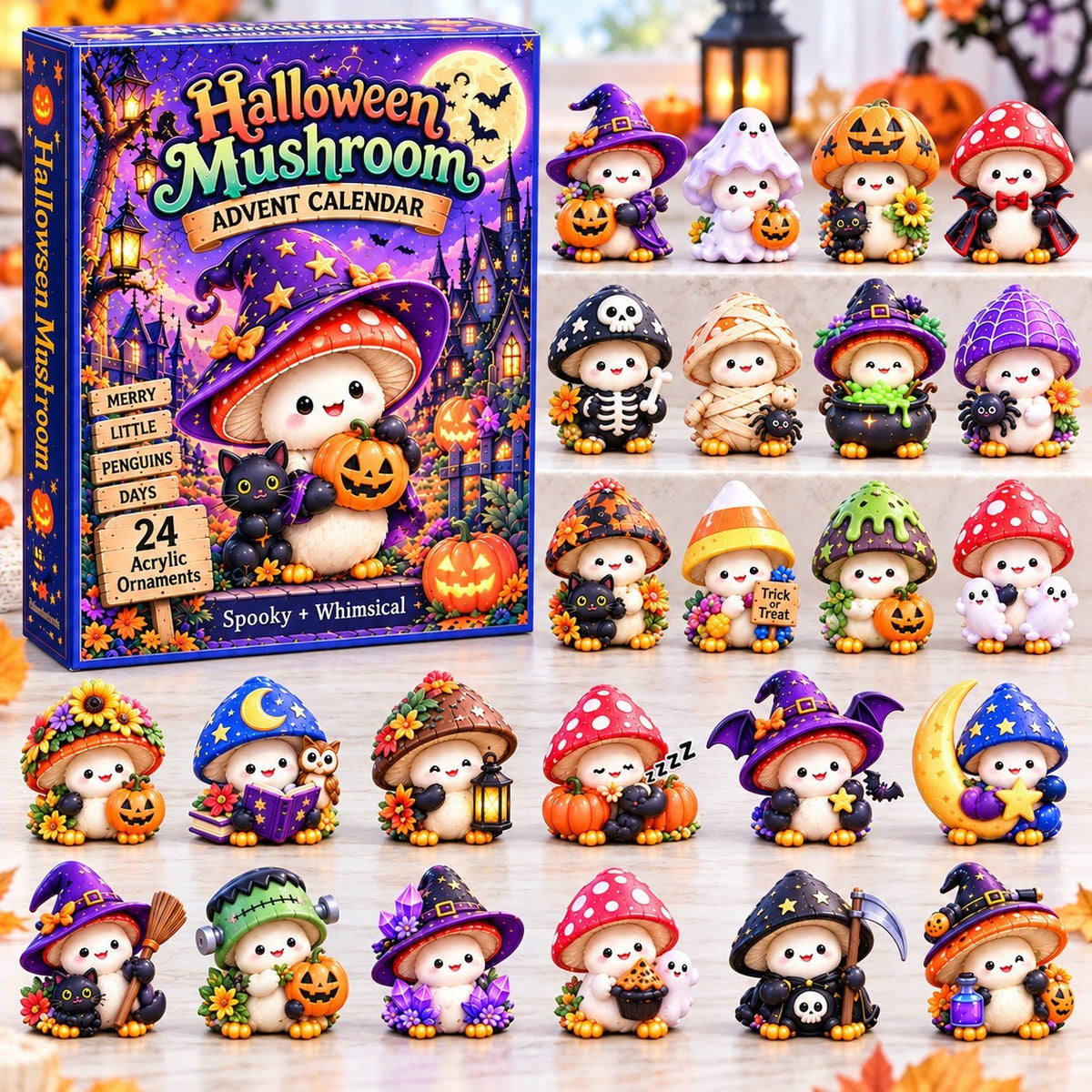 Halloween Mushroom advent calendar
