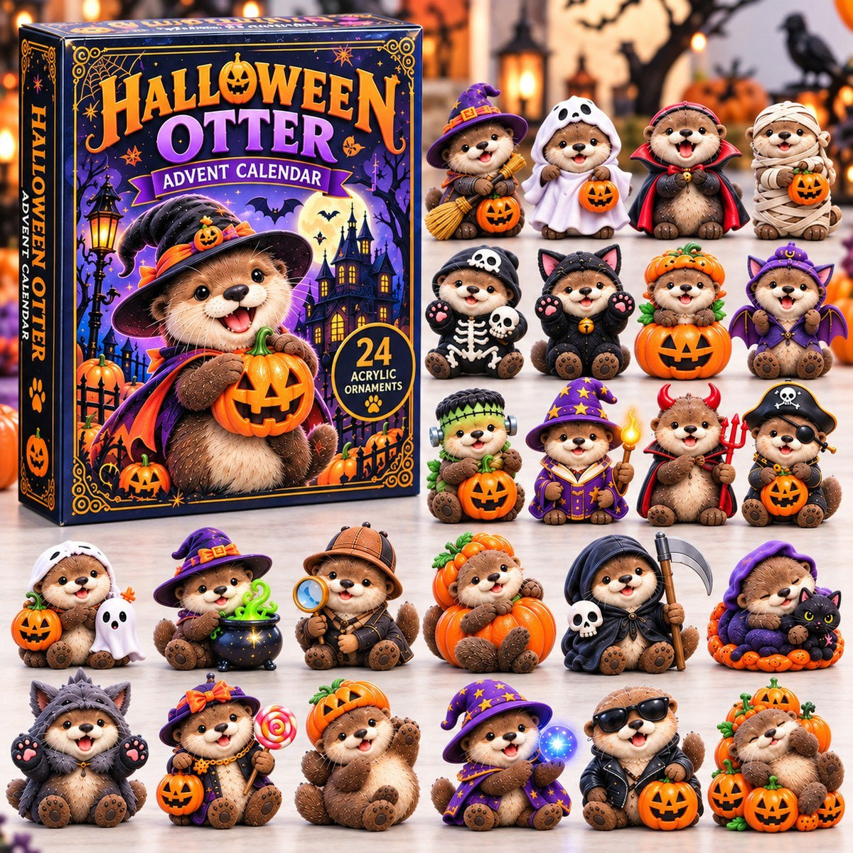 Halloween Otter advent calendar