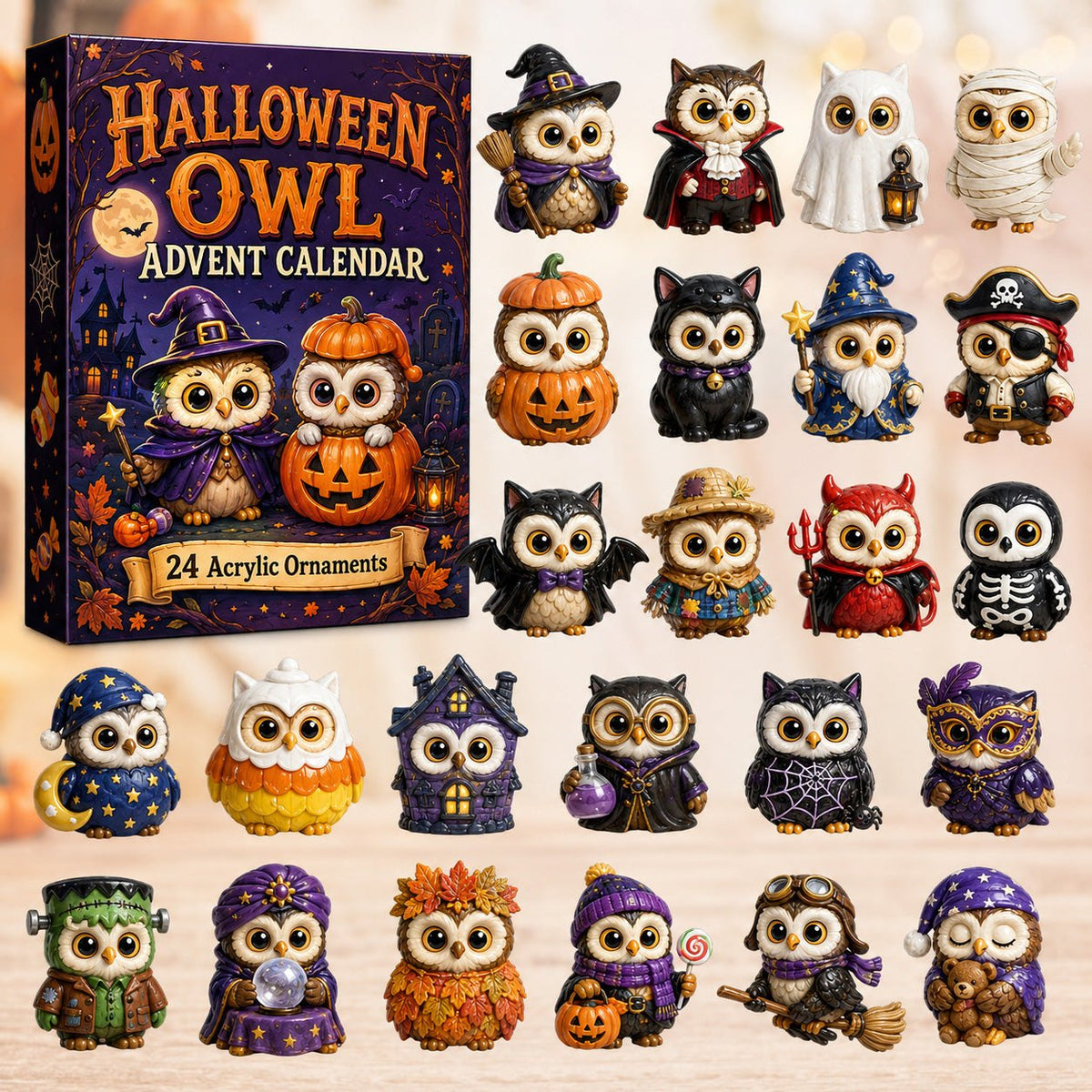 Halloween Owl advent calendar