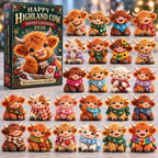 Happy Highland Cow advent calendar