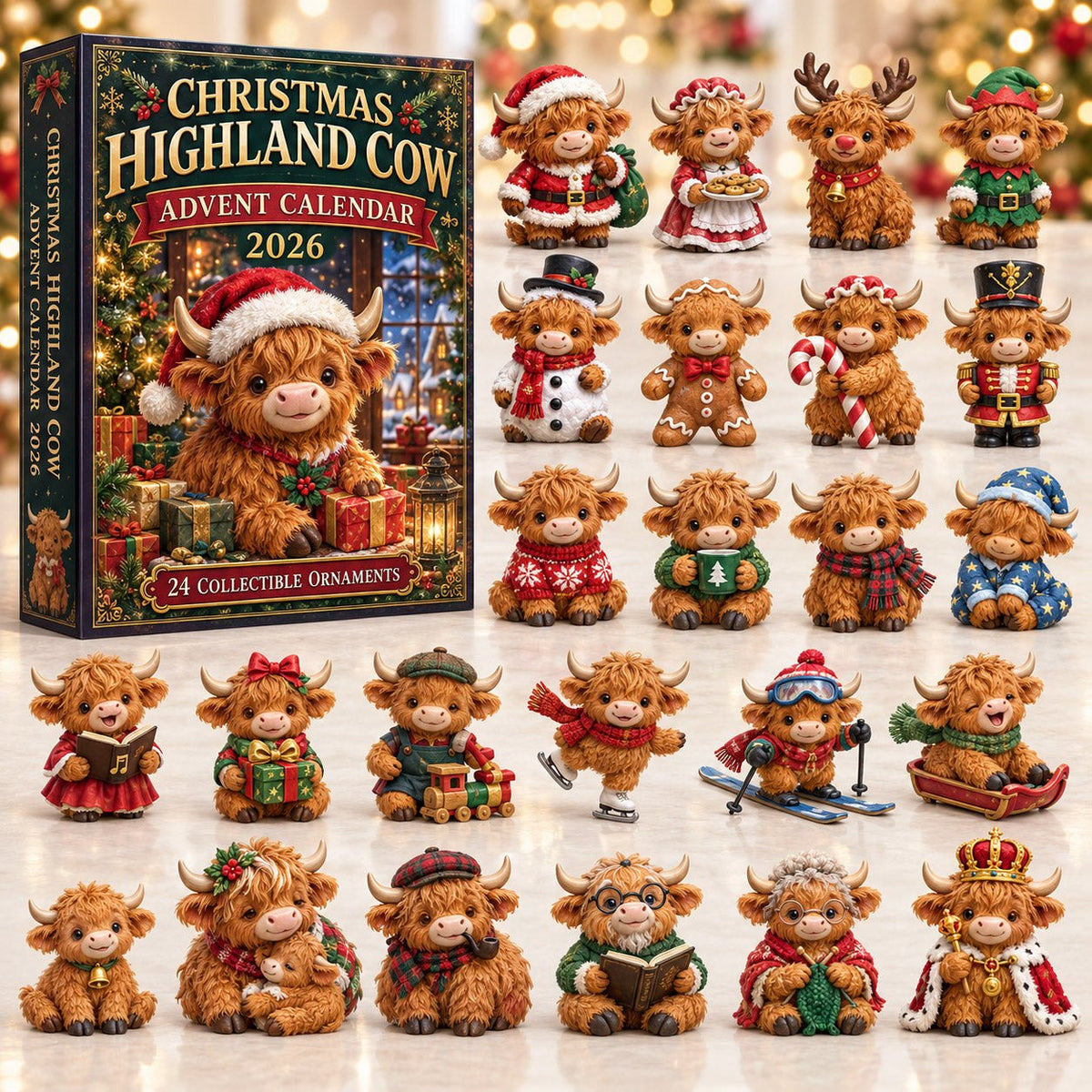 Highland Cow advent calendar
