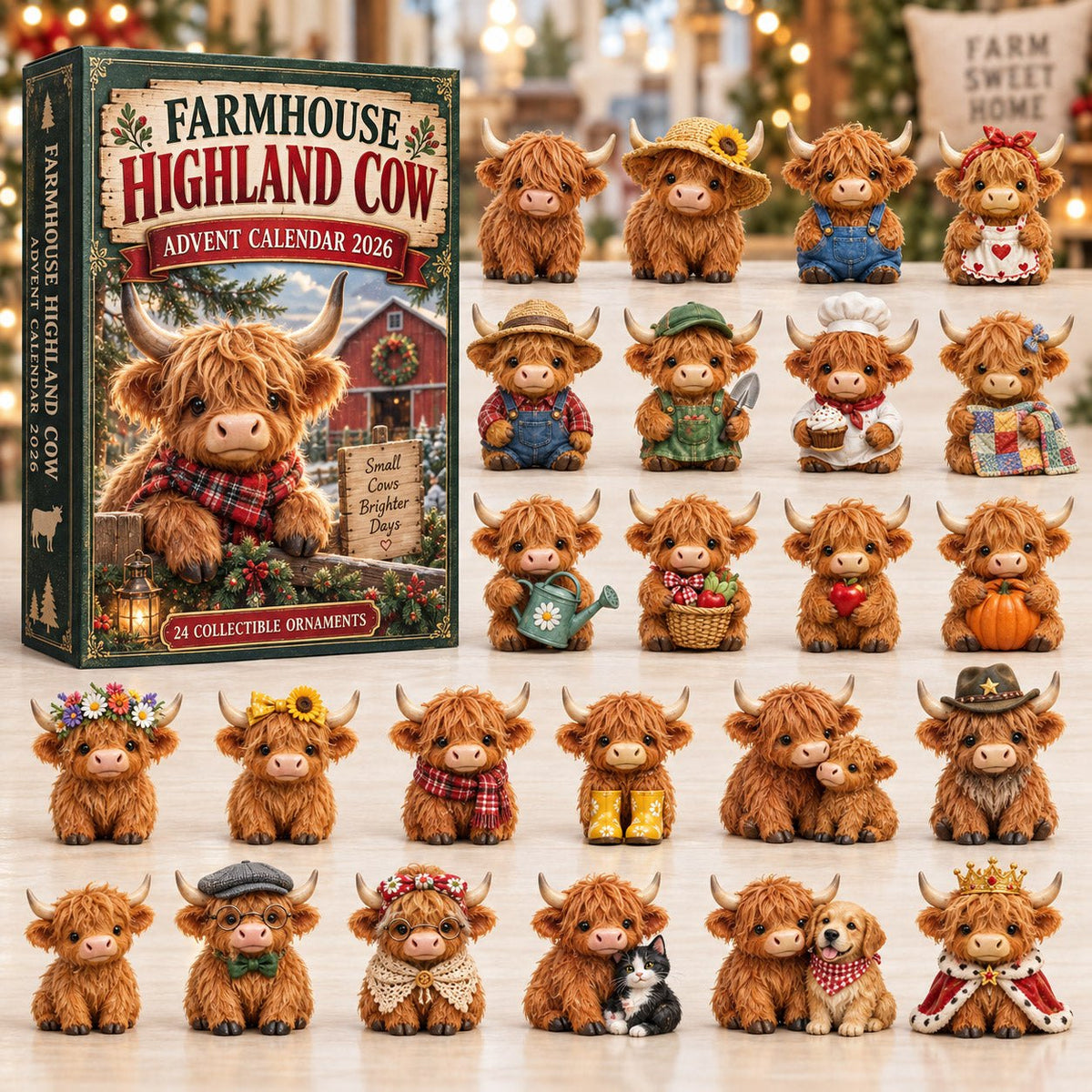 Highland Cow advent calendar
