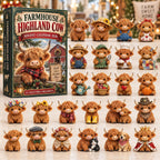 Highland Cow advent calendar