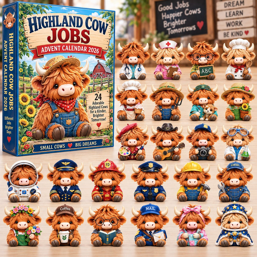 Highland Cow advent calendar