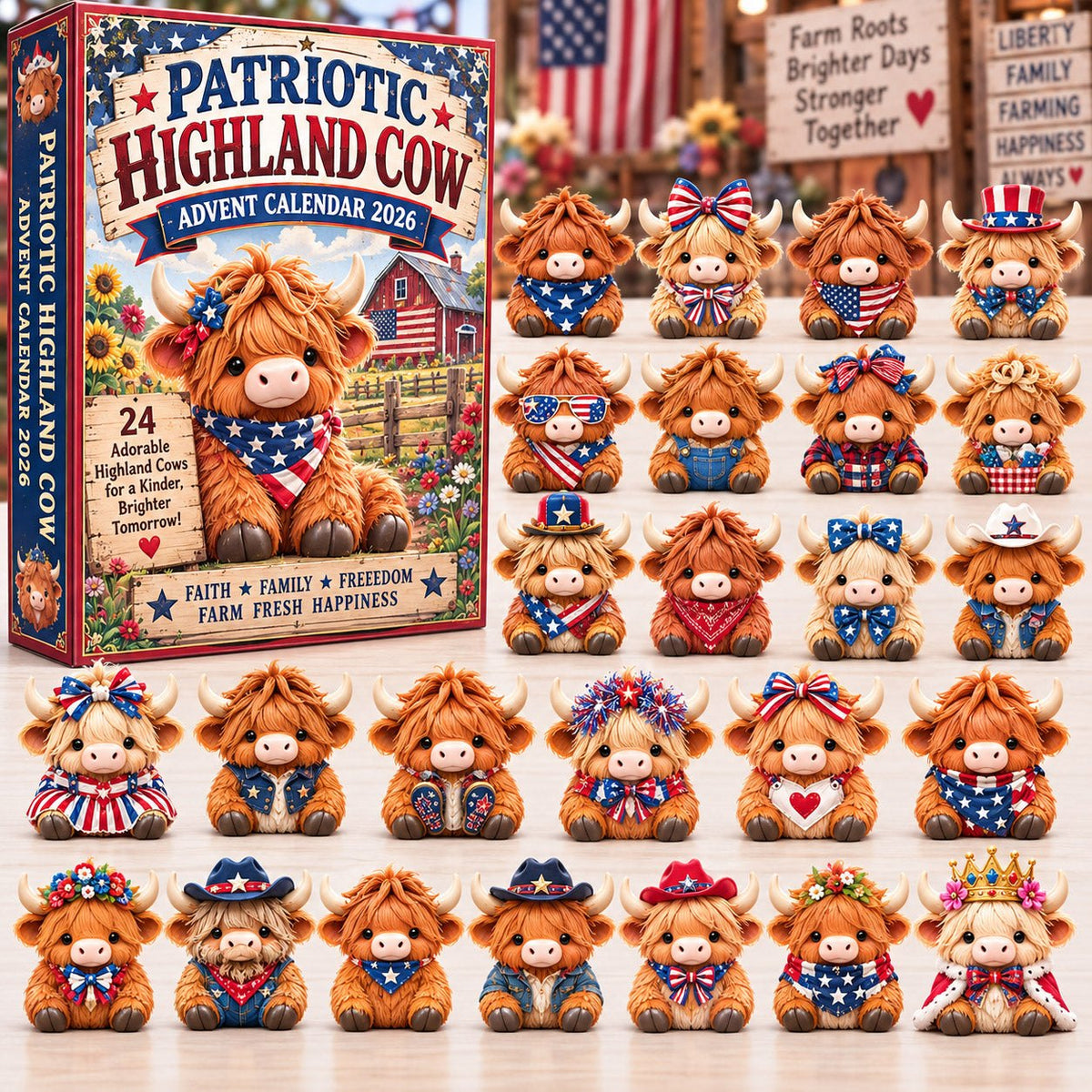 Highland Cow advent calendar