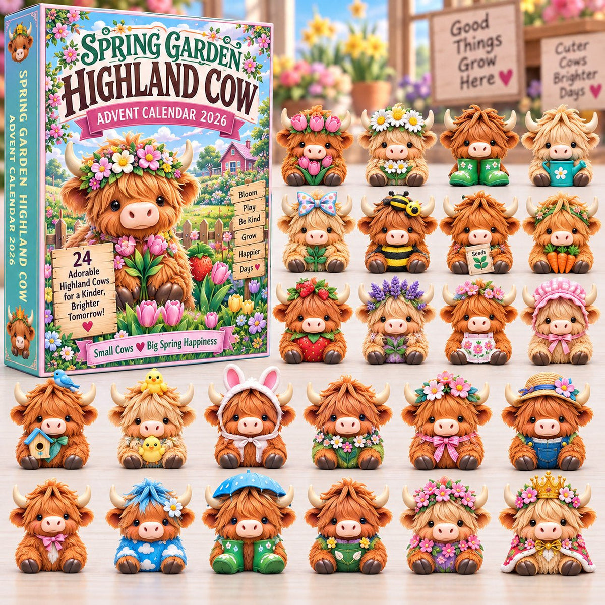 Highland Cow advent calendar