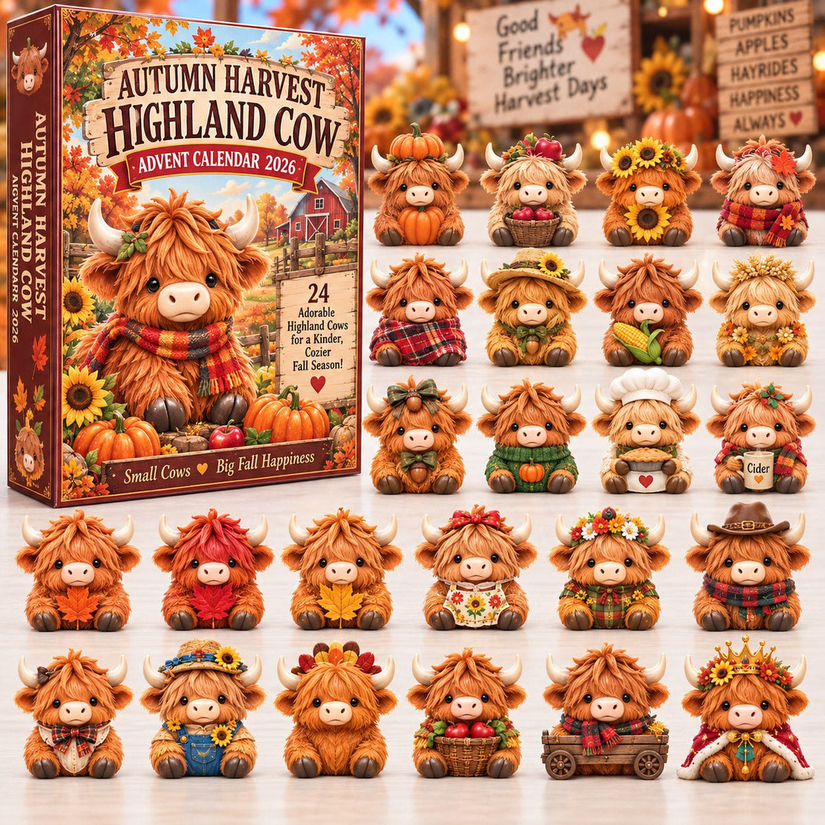 Highland Cow advent calendar
