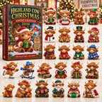 Highland Cow Christmas advent calendar
