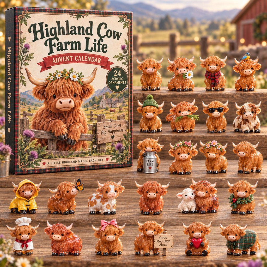Highland Cow Farm Life advent calendar