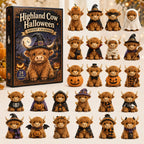 Highland Cow Halloween advent calendar
