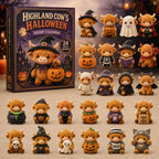 Highland Cow Halloween advent calendar