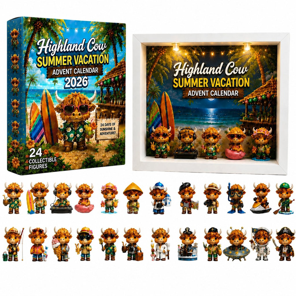 Highland Cow Summer Vacation advent calendar