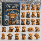 Highland Cow Winter advent calendar