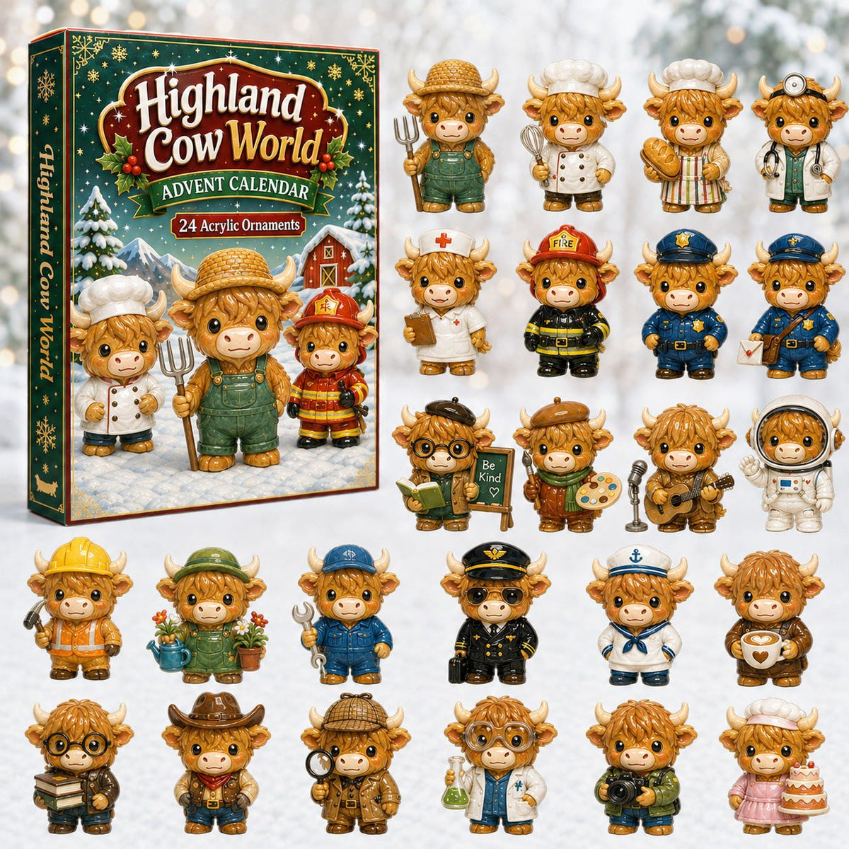 Highland Cow World advent calendar