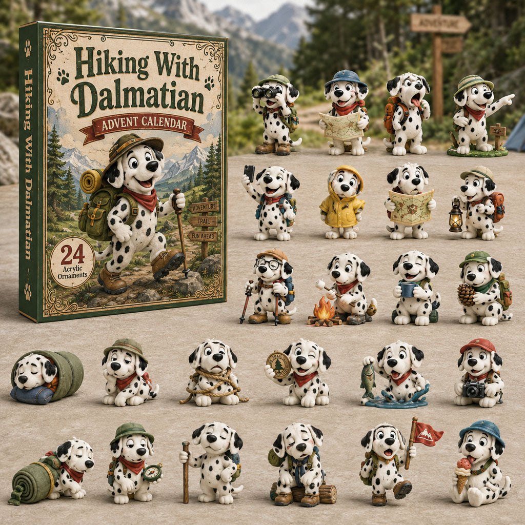 Hiking Dalmatian advent calendar