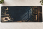 Historical Fiction Reader Hidden Door Desk Mat with printed dimensional artwork