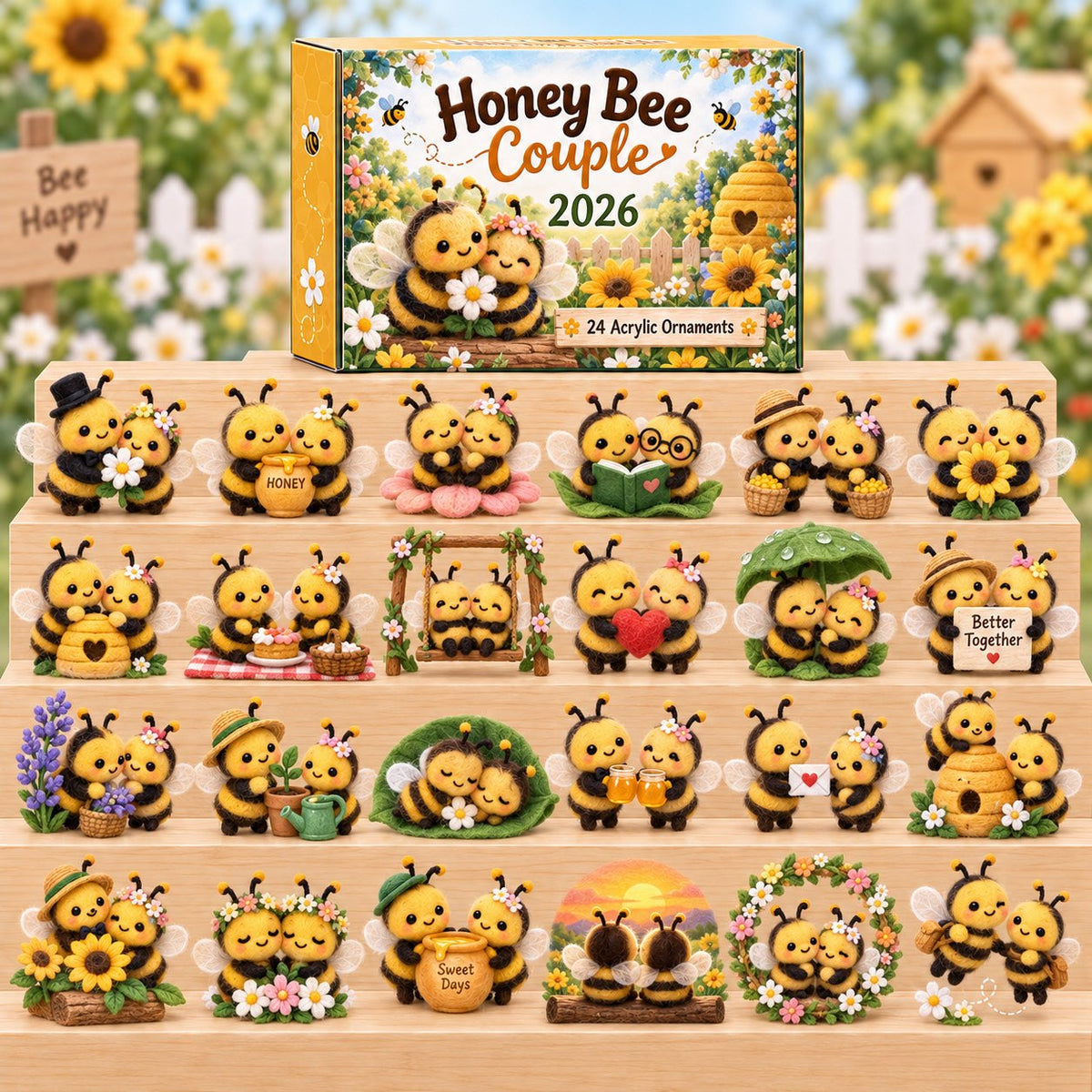 Honey Bee Couple advent calendar