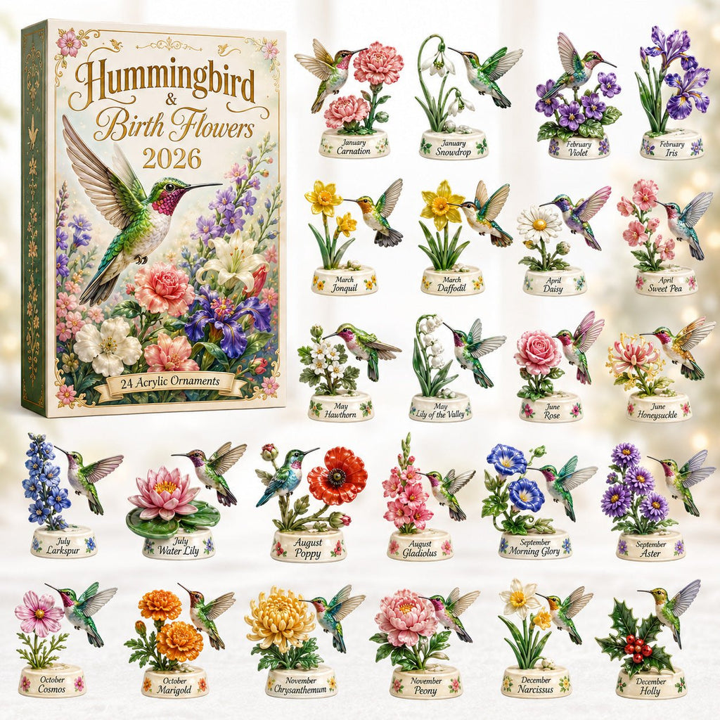 Hummingbird & Birth Flowers advent calendar