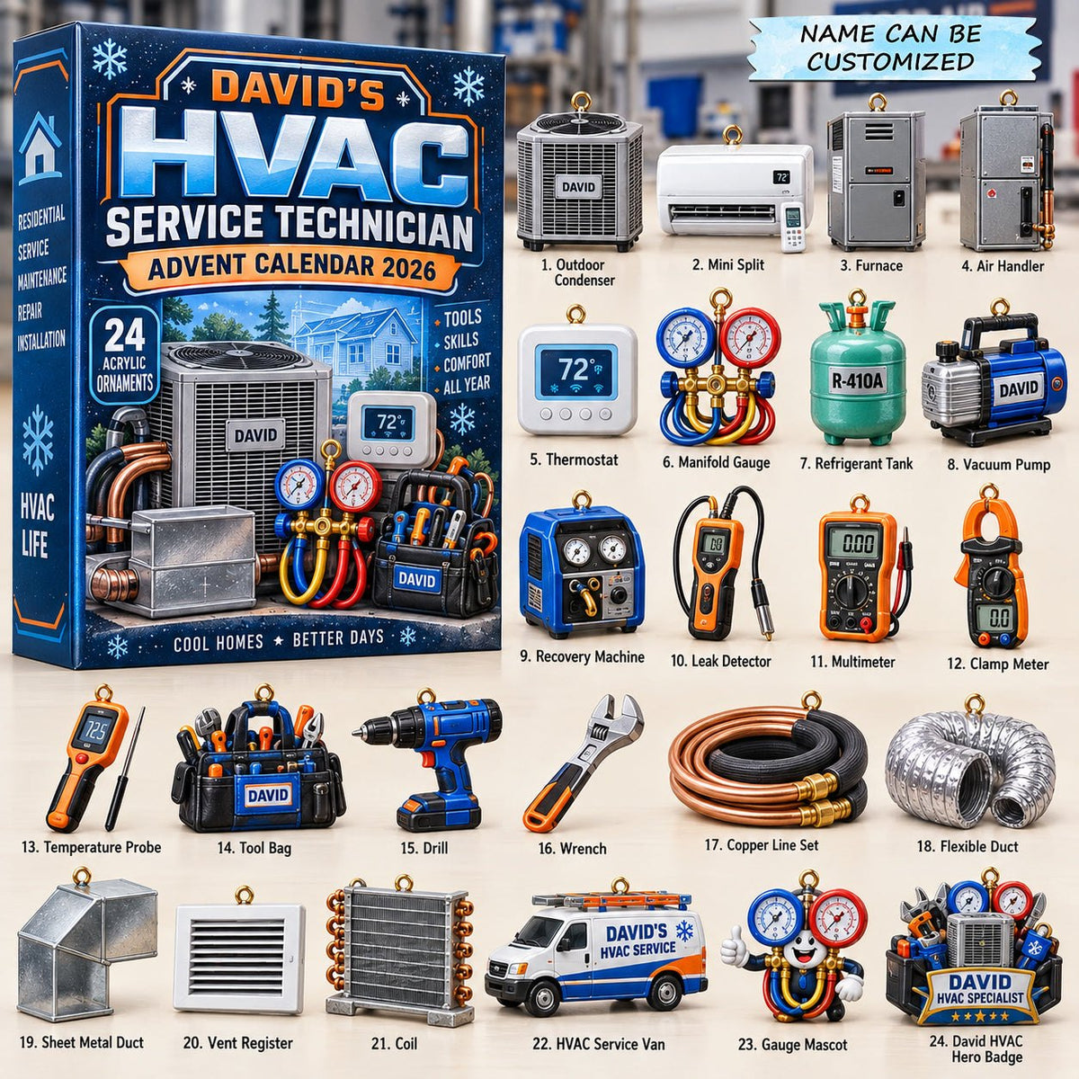 HVAC Technician advent calendar