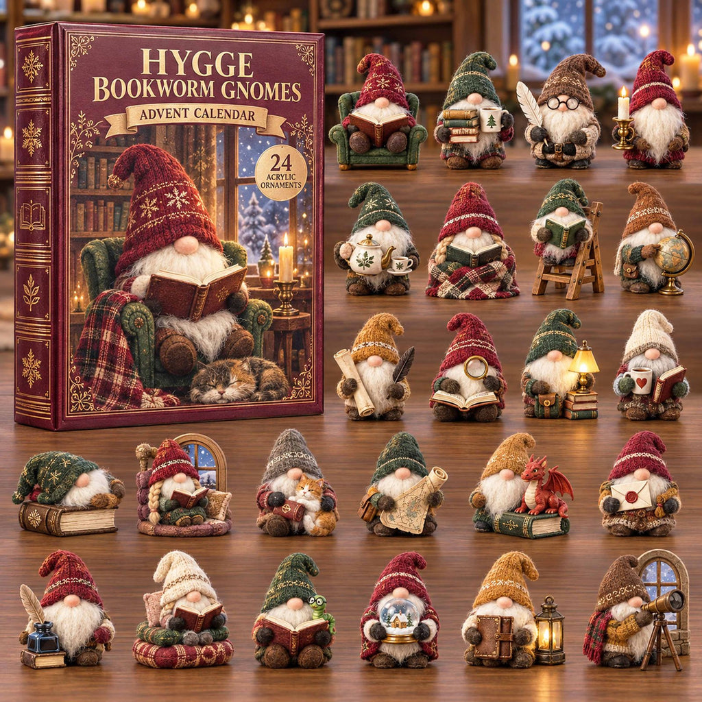 Hygge Bookworm Gnomes advent calendar