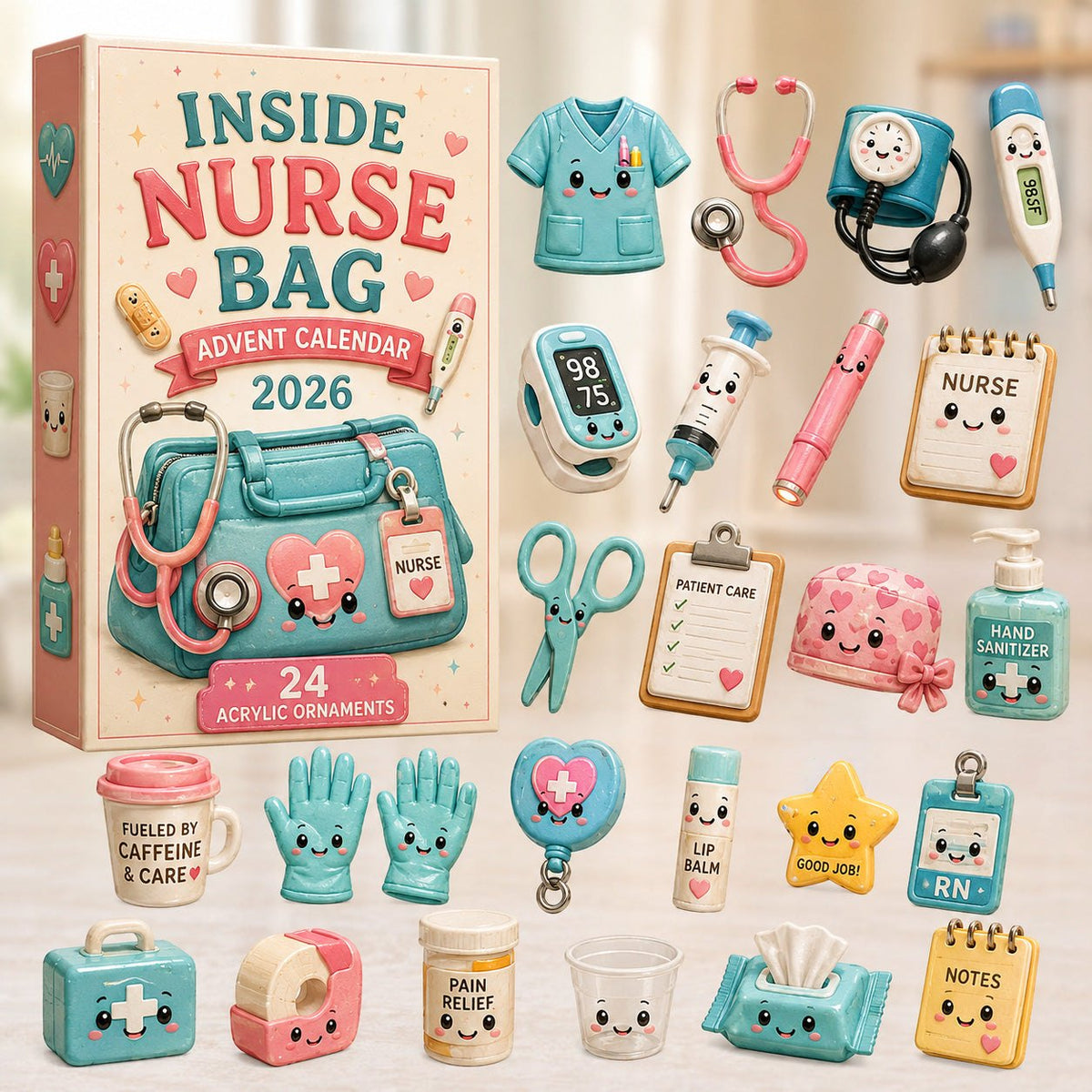 Inside Nurse Bag advent calendar