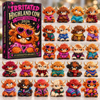 Irritated Highland Cow advent calendar