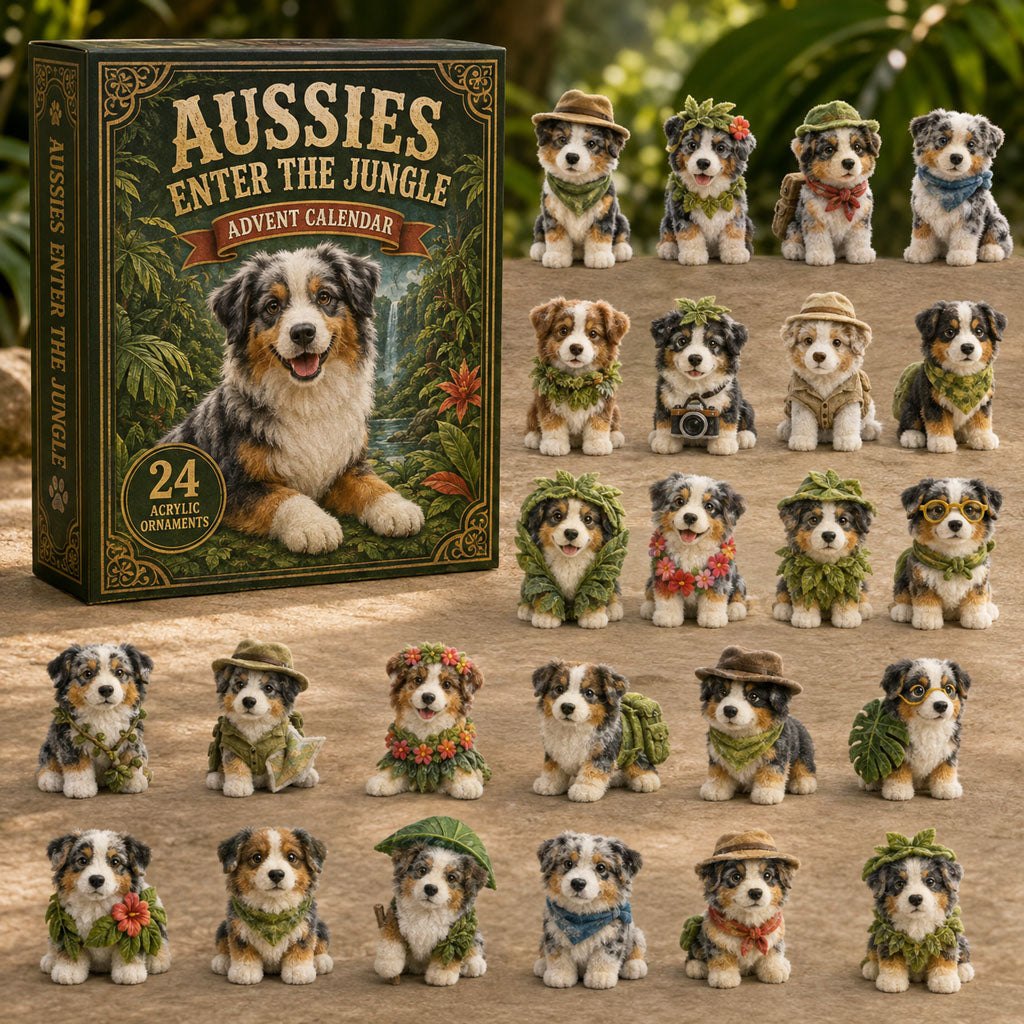 Jungle Aussie Dog advent calendar