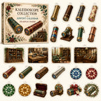 Kaleidoscope Collecting advent calendar box and24 printed acrylic collectible charms