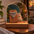 Kalimba Music Nook Acrylic Night Light with original printed optical 3D artwork