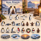 King Penguin Advent Calendar - 24 Acrylic Charms