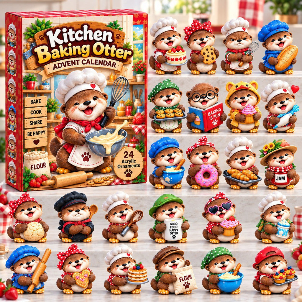 Kitchen Baking Otter advent calendar