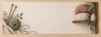 Knitting Studio Shelf Desk Mat with printed dimensional artwork