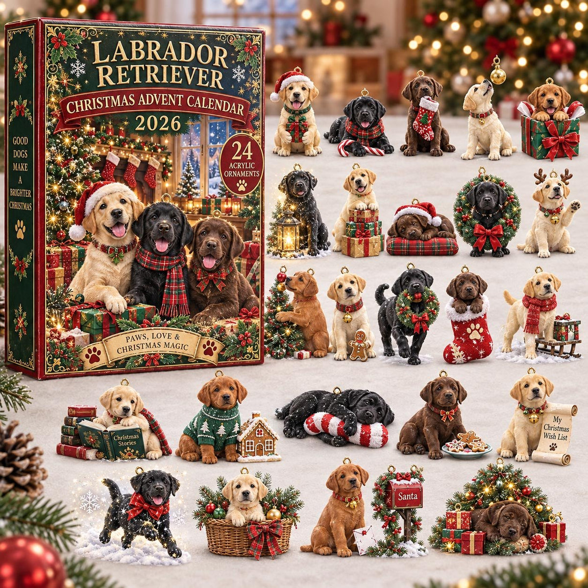 Labrador Retriever Christmas advent calendar