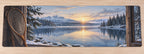 Landing Net Winter Gear Desk Mat with printed dimensional artwork