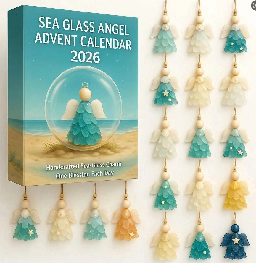 Last Day 49% OFF -Sea Glass Angel advent calendar