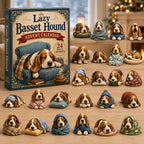 Lazy Basset Hound advent calendar