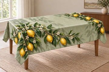 Lemon Orchard Shadows Tablecloth