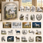 Lipizzan Horse advent calendar box and24 equestrian printed acrylic charms