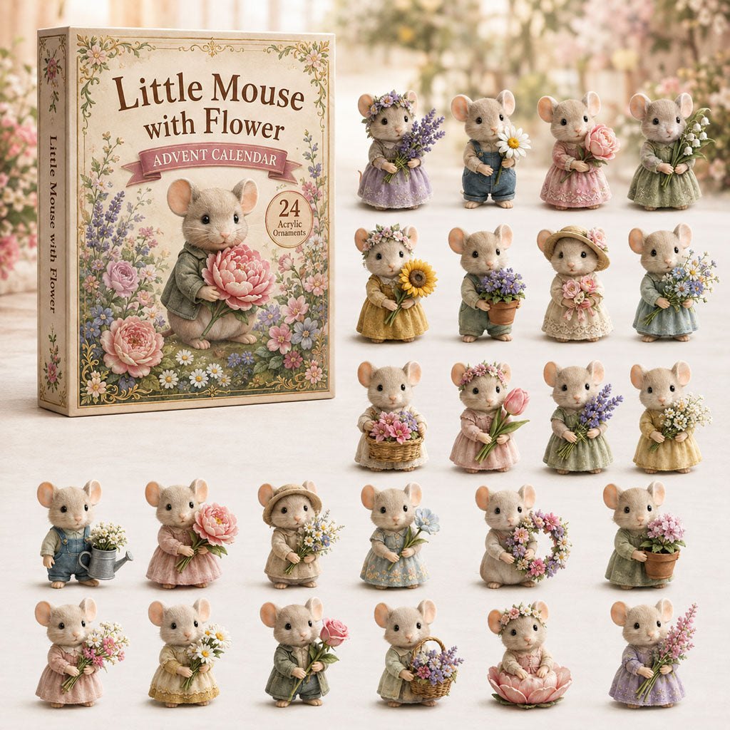 Little Mouse With Flower advent calendar