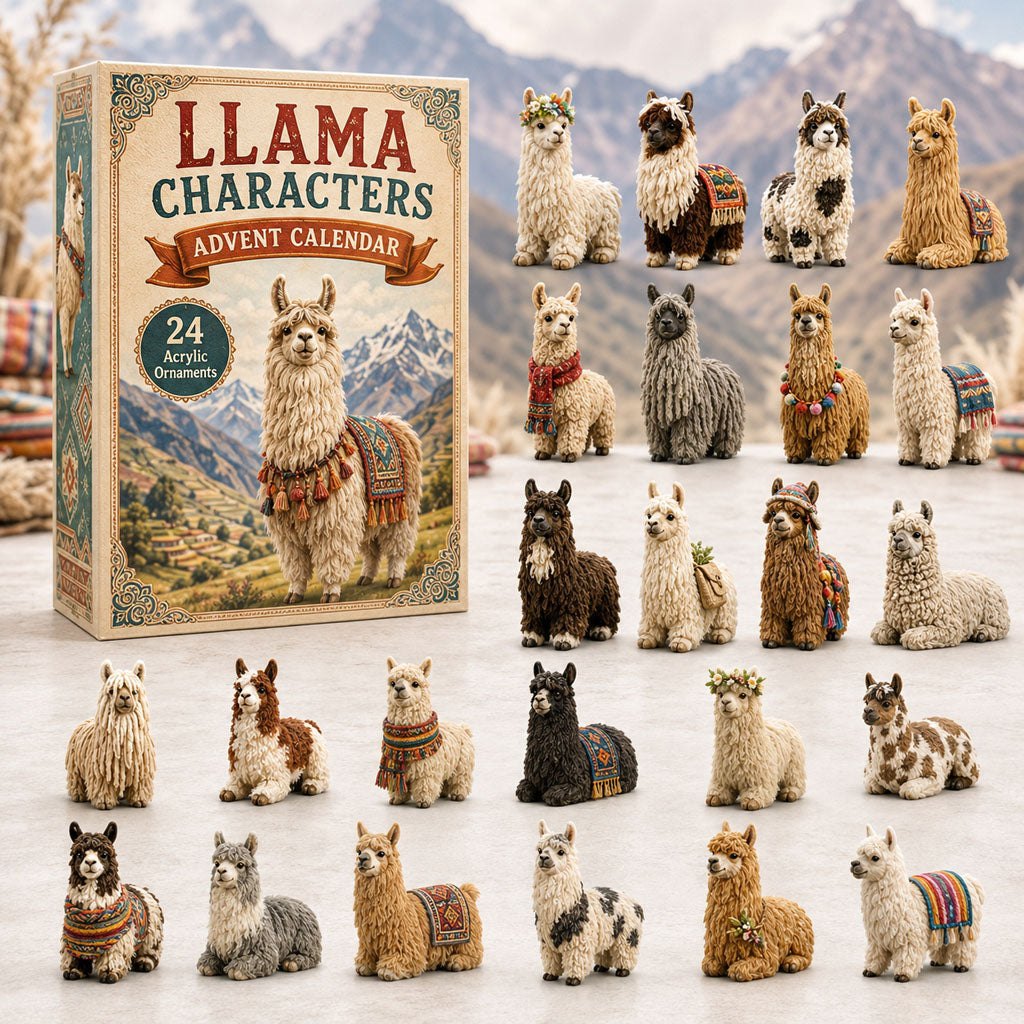 Llama Characters advent calendar