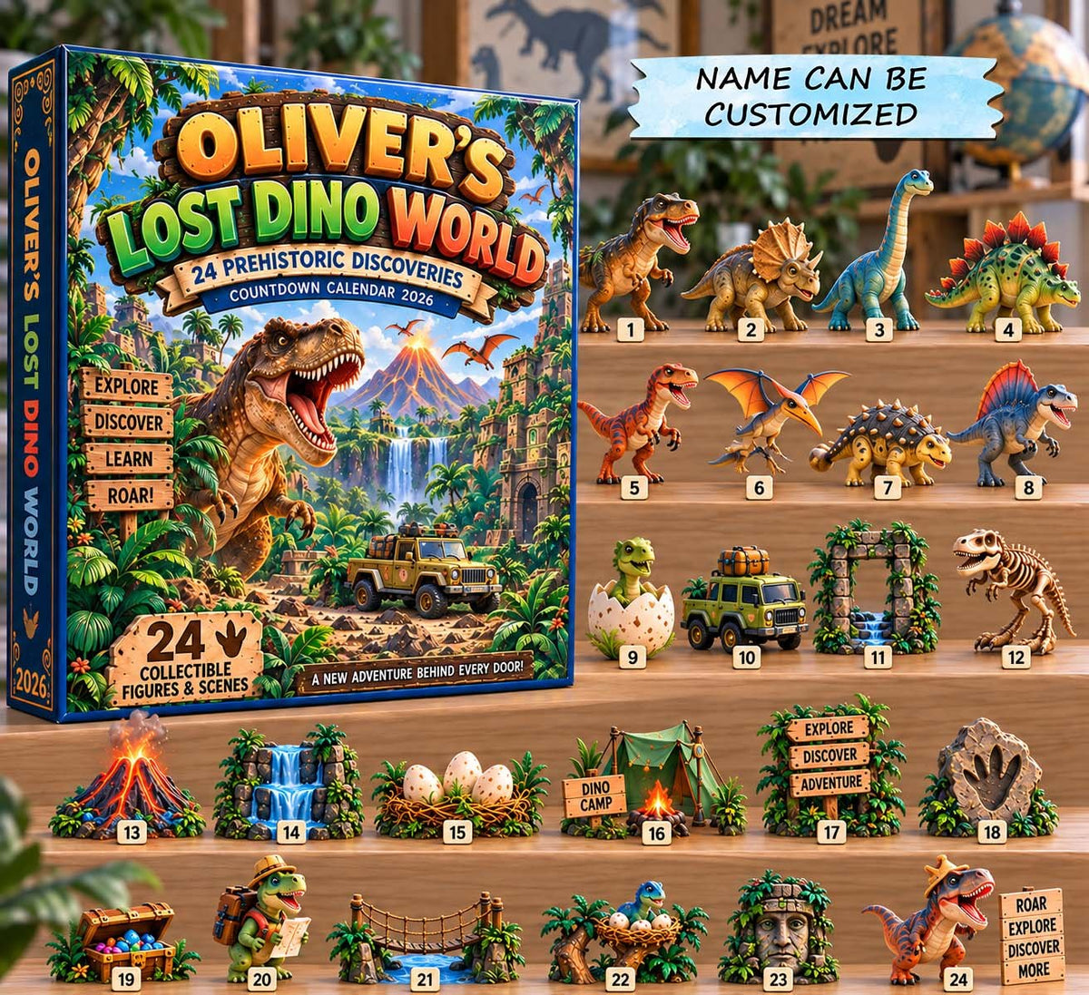 Lost Dino World advent calendar