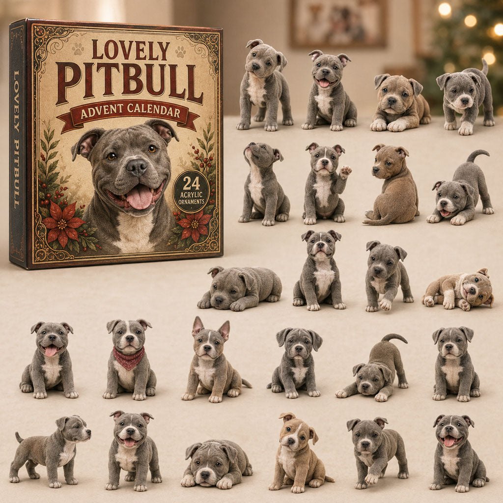 Lovely Pitbull advent calendar